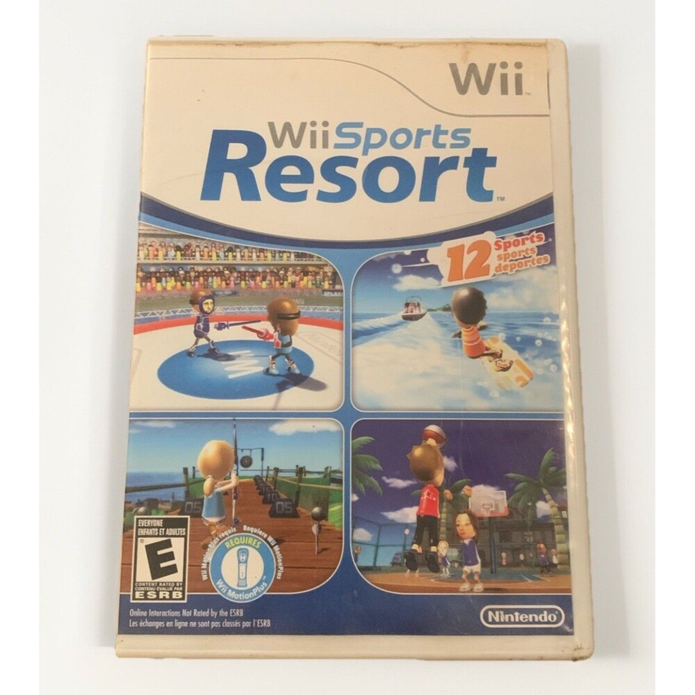 Wii Sports Resort (Nintendo Wii, 2009) Case , Manual , Inserts Only . No Game